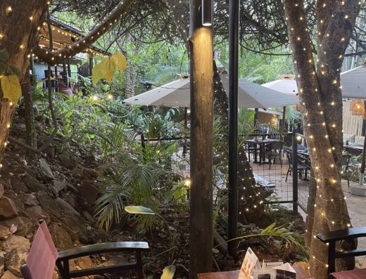 An image showing outdoor dining at About Thyme Restaurant
