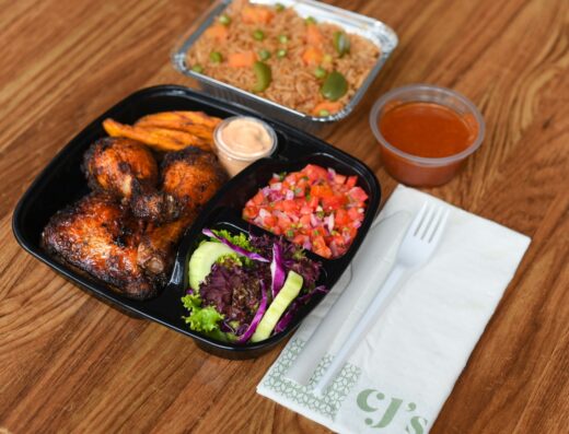 An image showing food at CJ's Restaurant