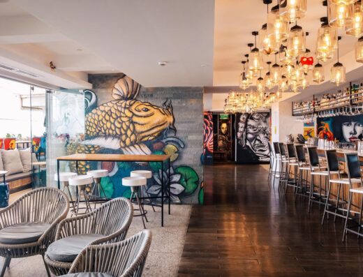 An image of interiors of Hero Bar and Restaurant