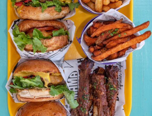 An image showing varieties offered at Mama Rocks Gourmet Burgers