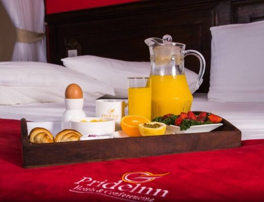 An image showing a mango juice served at PrideInn Azure Westlands