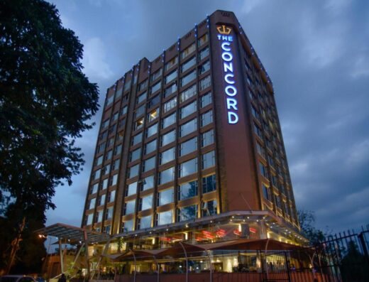The Concord Hotel & Suites showing the Building