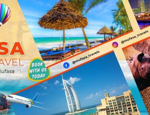 Mufasa Tours and Travels Ltd displaying some destinations to be visited