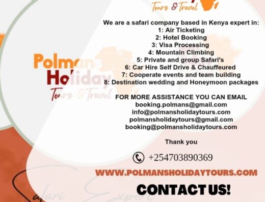 Polmans Holiday Tours and Travel showing its services