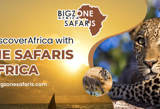 Bigzone Safaris Africa showing its logo well decorated
