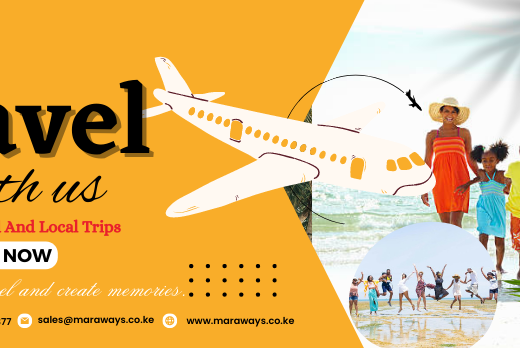 Maraways Tours & Travel Ltd showing its designed logo with contact information