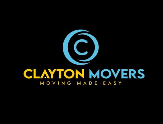 Clayton Movers showing its logo