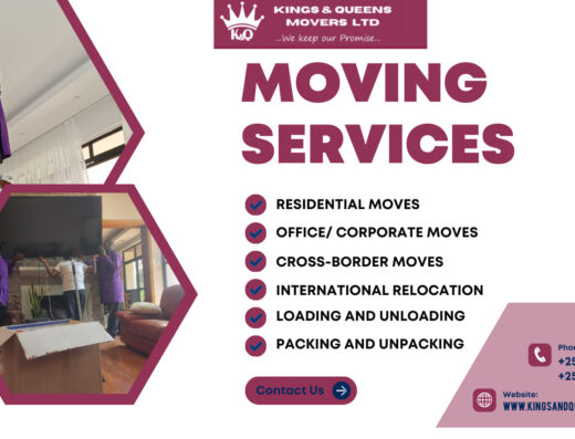 Kings & Queens Movers KE showing its services