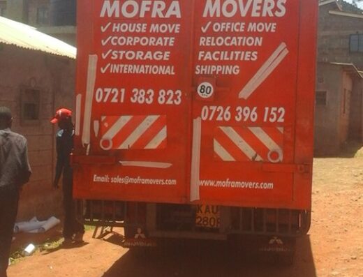 Mofra Movers showing its lorry