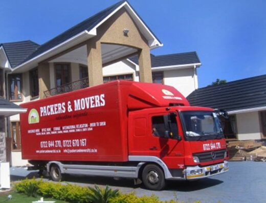 Packers and Movers Kenya ltd showing its vehicle